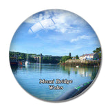 Wales Menai Bridge Rib Ride UK England 3D Fridge Magnet Crystal Glass