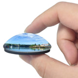 Wales Menai Bridge Rib Ride UK England 3D Fridge Magnet Crystal Glass