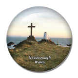 Wales Newborough Warren & Ynys Llanddwyn UK England 3D Fridge Magnet Crystal Glass