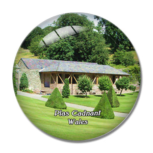 Wales Plas Cadnant Hidden Gardens UK England 3D Fridge Magnet Crystal Glass