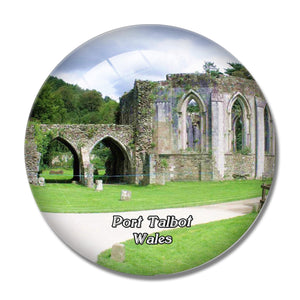 Wales Port Talbot Margam Park UK England 3D Fridge Magnet Crystal Glass