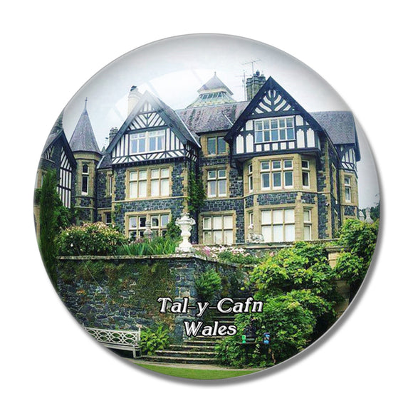 Wales Tal-y-Cafn Bodnant Garden UK England 3D Fridge Magnet Crystal Glass