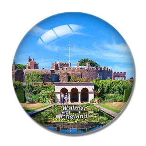 Walmer Castle and Gardens UK England 3D Fridge Magnet Crystal Glass