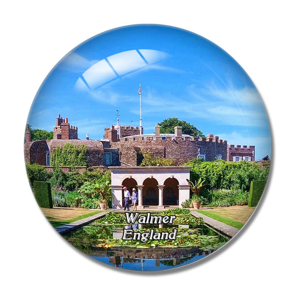 Walmer Castle and Gardens UK England 3D Fridge Magnet Crystal Glass