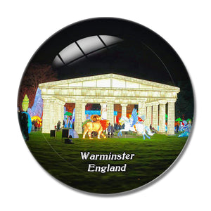 Warminster Longleat UK England 3D Fridge Magnet Crystal Glass