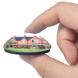 Wellington Sunnycroft UK England 3D Fridge Magnet Crystal Glass