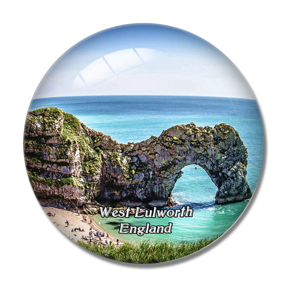 West Lulworth Cove and Durdle Door UK England 3D Fridge Magnet Crystal Glass