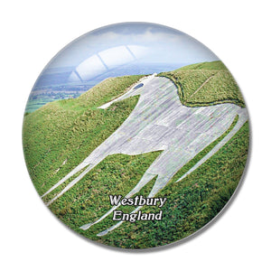 Westbury White Horse UK England 3D Fridge Magnet Crystal Glass