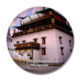 Gandantegchinlen Monastery Ulaanbaatar Mongolia 3D Fridge Magnet Crystal Glass