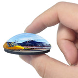 Weston super Mare The Helicopter Museum UK England 3D Fridge Magnet Crystal Glass