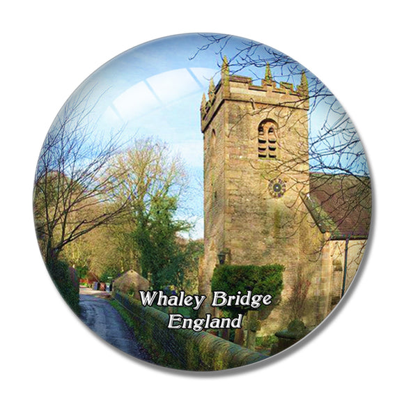 Whaley Bridge Goyt Valley UK England 3D Fridge Magnet Crystal Glass