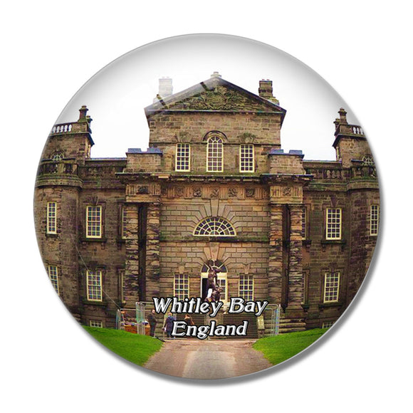 Whitley Bay Seaton Delaval Hall UK England 3D Fridge Magnet Crystal Glass