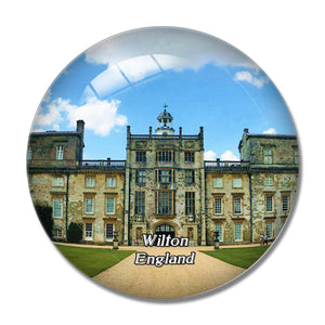 Wilton House UK England 3D Fridge Magnet Crystal Glass