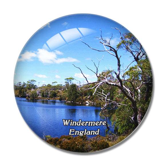 Windermere Lake UK England 3D Fridge Magnet Crystal Glass