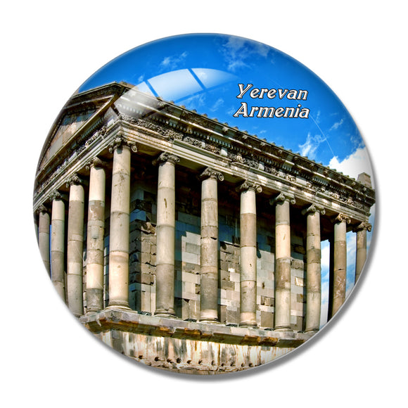 Garni Temple Yerevan Armenia 3D Fridge Magnet Crystal Glass