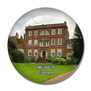 Wisbech Peckover House UK England 3D Fridge Magnet Crystal Glass