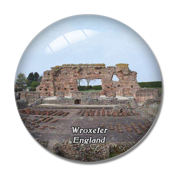 Wroxeter Roman City UK England 3D Fridge Magnet Crystal Glass