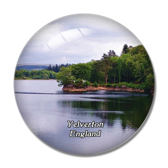 Yelverton Burrator Reservoir UK England 3D Fridge Magnet Crystal Glass