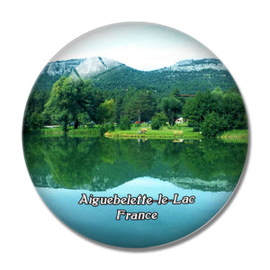 Aiguebelette-le-Lac France Lac d'Aiguebelette 3D Fridge Magnet Crystal Glass