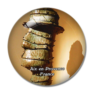 Aix-en-Provence France Collection Jean Planque 3D Fridge Magnet Crystal Glass