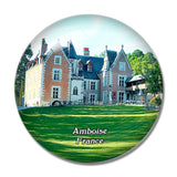 Amboise France Le Chateau du Clos Luce 3D Fridge Magnet Crystal Glass