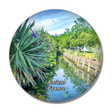 Amiens France Les Hortillonnages 3D Fridge Magnet Crystal Glass