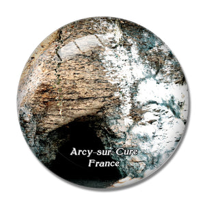 Arcy-sur-Cure France Grottes 3D Fridge Magnet Crystal Glass