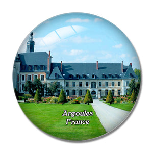 Argoules France Les Jardins de Valloires 3D Fridge Magnet Crystal Glass