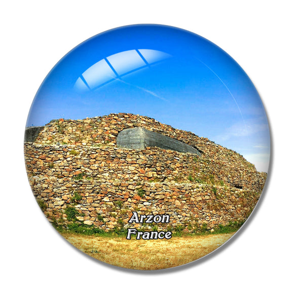 Arzon France Cairn Du Petit Mont 3D Fridge Magnet Crystal Glass