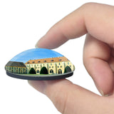 Asnieres-sur-Oise France Royaumont Abbey 3D Fridge Magnet Crystal Glass