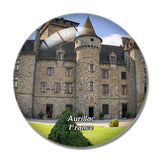 Aurillac France Chateau de Pesteils 3D Fridge Magnet Crystal Glass