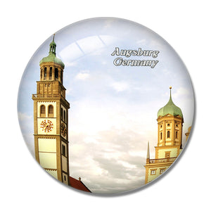 Germany Augsburg Town Hall 3D Fridge Magnet Crystal Glass