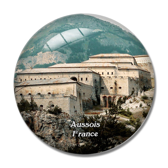 Aussois France Les Forts de l'Esseillon 3D Fridge Magnet Crystal Glass