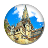 Autun France Cathedrale St-Lazare 3D Fridge Magnet Crystal Glass