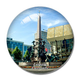 Germany Auguste Square Leipzig 3D Fridge Magnet Crystal Glass