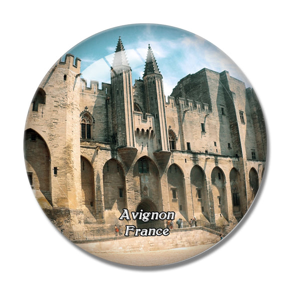 Avignon France Palais des Papes 3D Fridge Magnet Crystal Glass