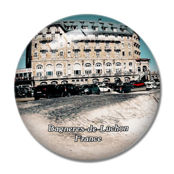 Bagneres-de-Luchon France Luchon-Superbagneres 3D Fridge Magnet Crystal Glass