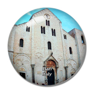 Bari Italy Basilica San Nicola 3D Fridge Magnet Crystal Glass