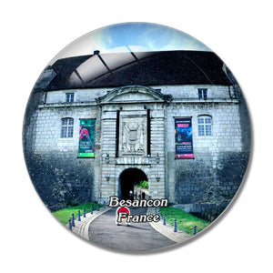 Besancon France La Citadelle 3D Fridge Magnet Crystal Glass