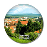 Germany Bamberg Old Town 3D Fridge Magnet Crystal Glass