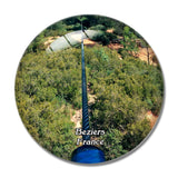 Beziers France Adventure 3D Fridge Magnet Crystal Glass