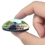 Beziers France The nine Locks of Fonseranes 3D Fridge Magnet Crystal Glass