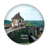 Bitche France Citadel 3D Fridge Magnet Crystal Glass