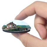 Bitche France Citadel 3D Fridge Magnet Crystal Glass