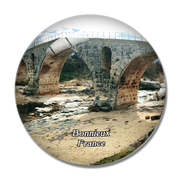 Bonnieux France Le Pont Julien 3D Fridge Magnet Crystal Glass