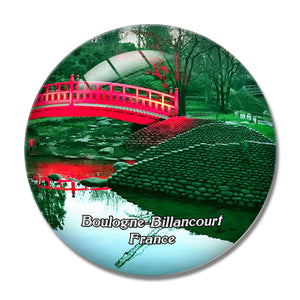 Boulogne-Billancourt France Albert Kahn Musee et Jardins 3D Fridge Magnet Crystal Glass