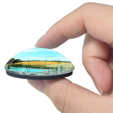 Cabourg France Thalazur 3D Fridge Magnet Crystal Glass