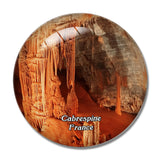 Cabrespine France Gouffre Geant 3D Fridge Magnet Crystal Glass