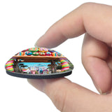 Cap-d'Agde France Luna Park 3D Fridge Magnet Crystal Glass