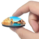 Cargese France Croisi¨¨res Grand Bleu 3D Fridge Magnet Crystal Glass